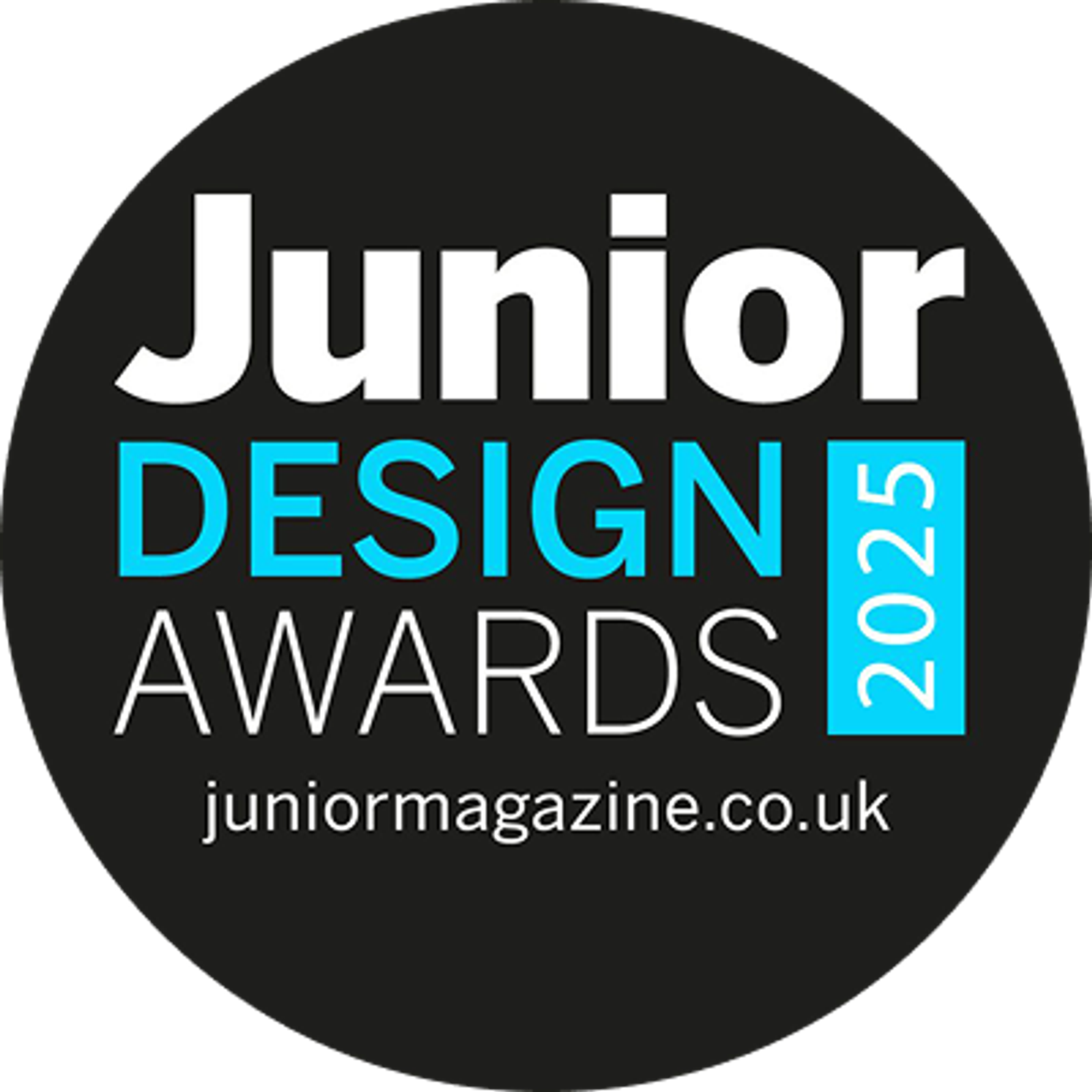 Junior Design Awards 2025 Logo von juniormagazine.co.uk.