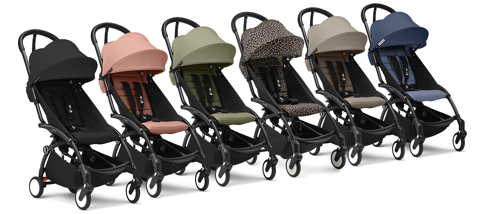 Set of YOYO Strollers in different colours