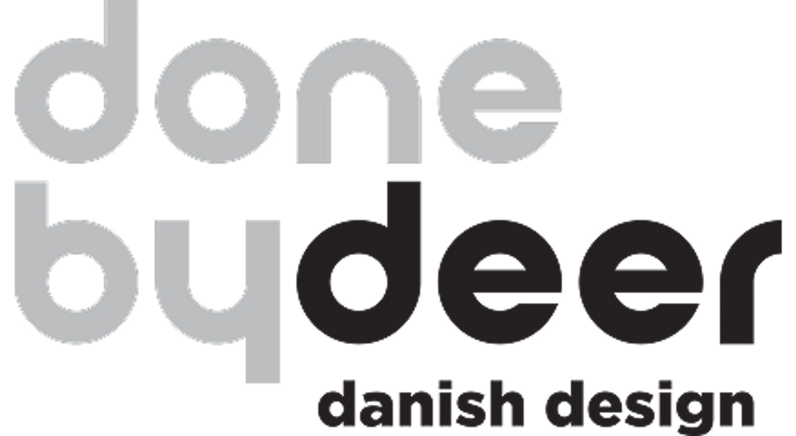 'Done bydeer'-logo met de slogan 'danish design'.