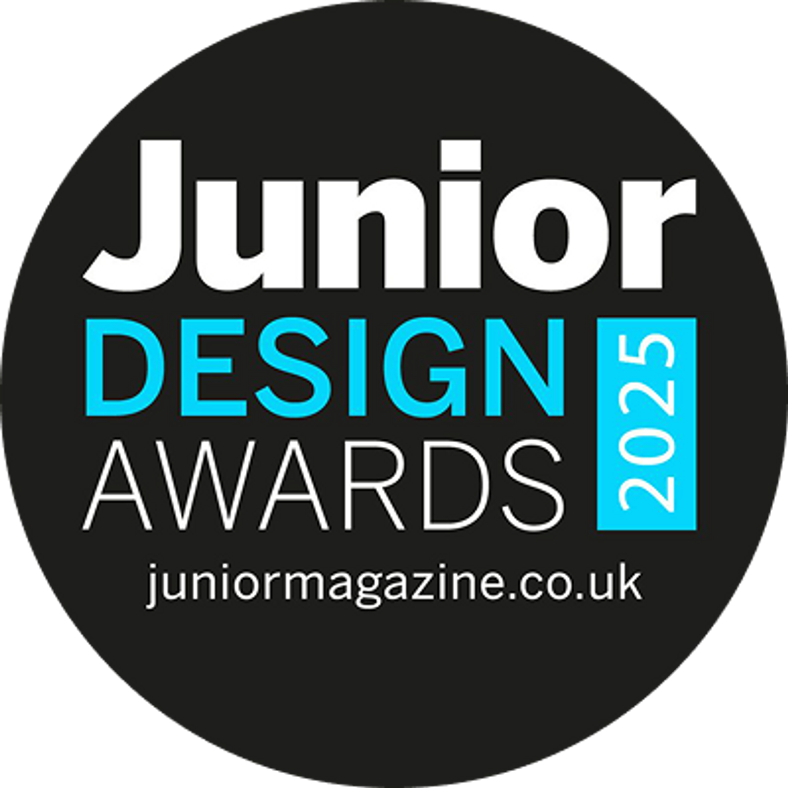 Junior Design Awards 2025 Logo von juniormagazine.co.uk.