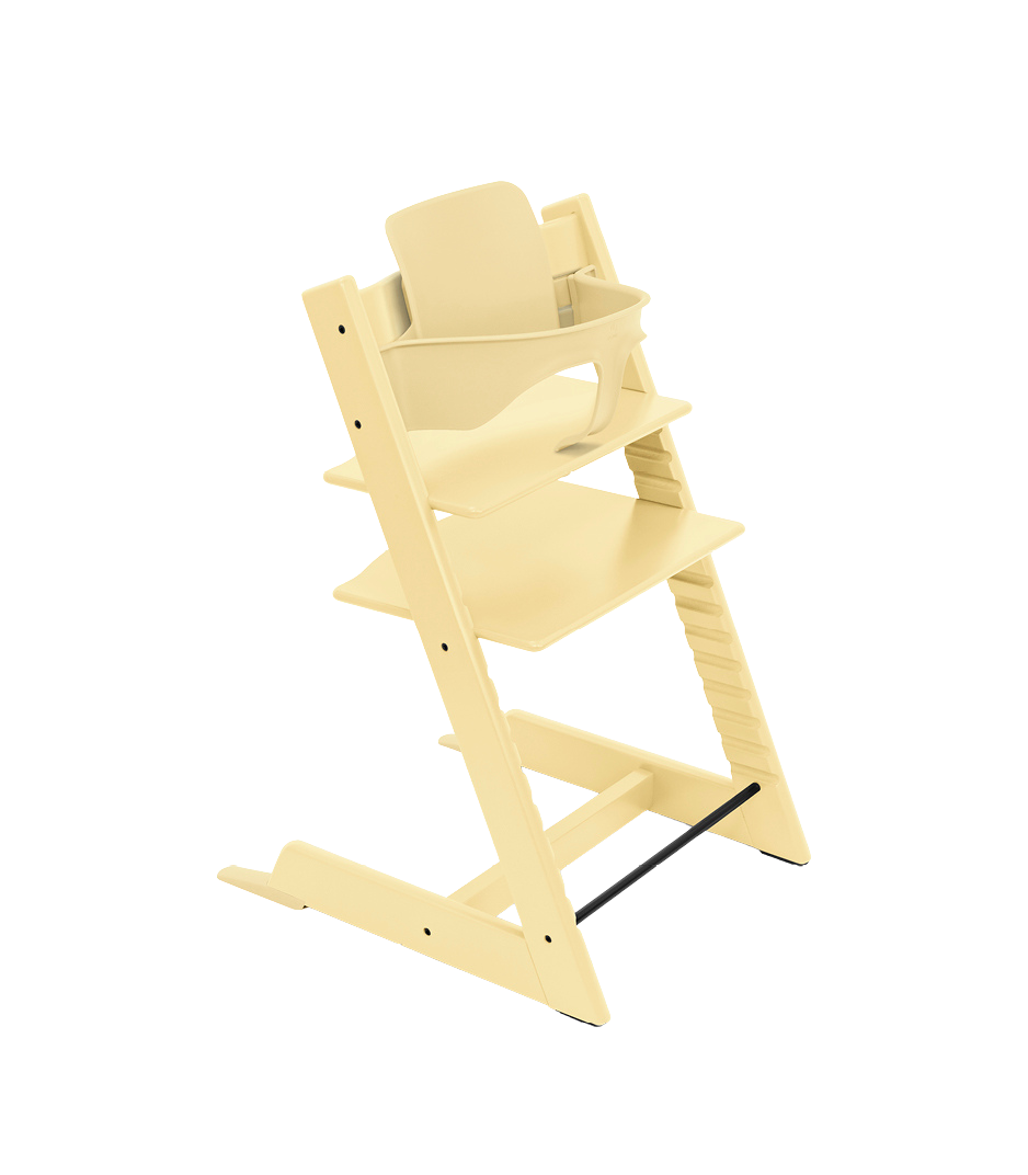 Tripp Trapp® colour sample. Lemon Yellow. Beech.