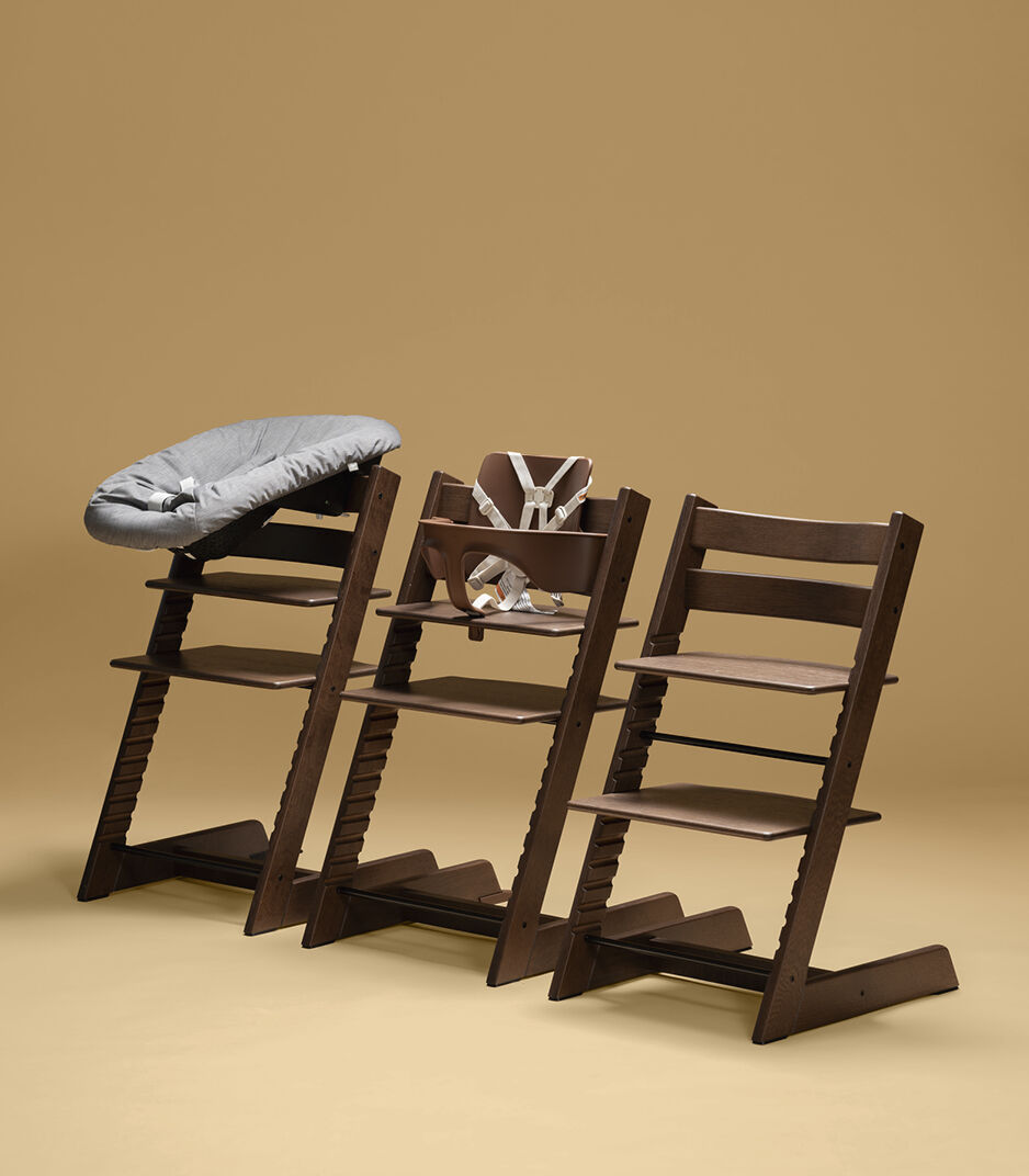 Tripp Trapp®, Oak Warm Brown,WheatCream Cush +Newborn, mainview galery image 9
