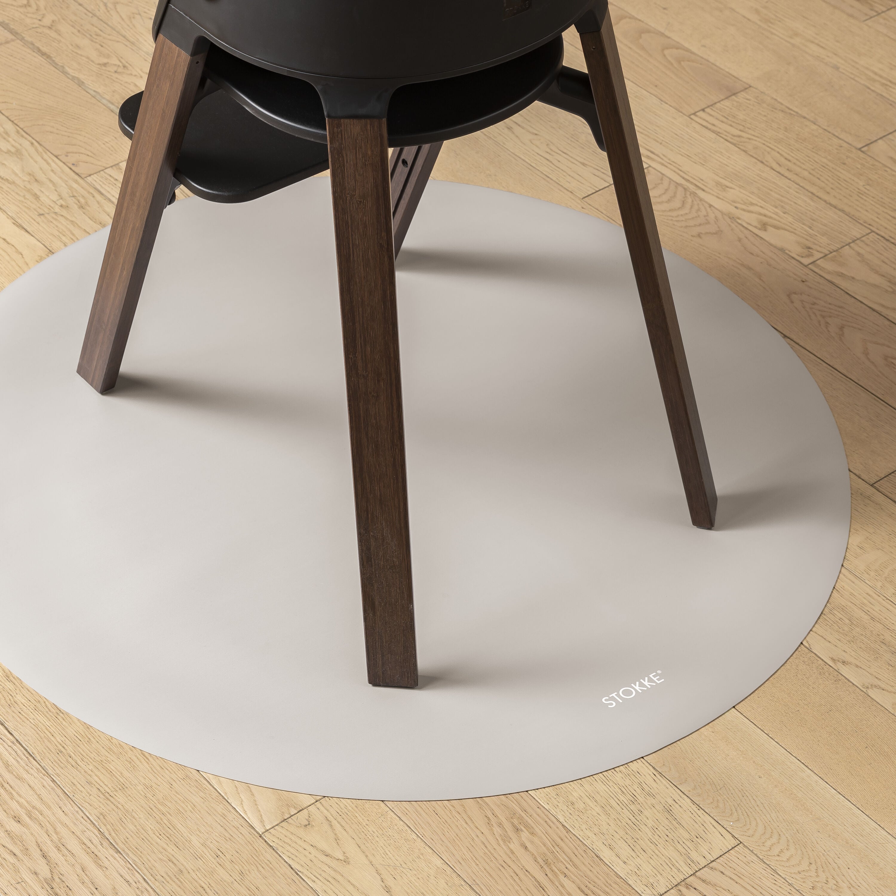 Stokke® High Chair Mat Cashmere Grey, Cashmere Grey, mainview