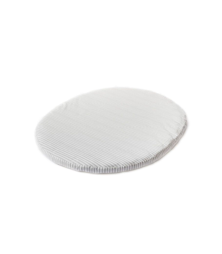 Stokke® Sleepi™ Mini Fitted Sheet by Pehr V3, Stripes Away Pebbles, mainview view 23