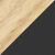 Stokke® Nomi® Colour swatch Oak wood and Black plastic.