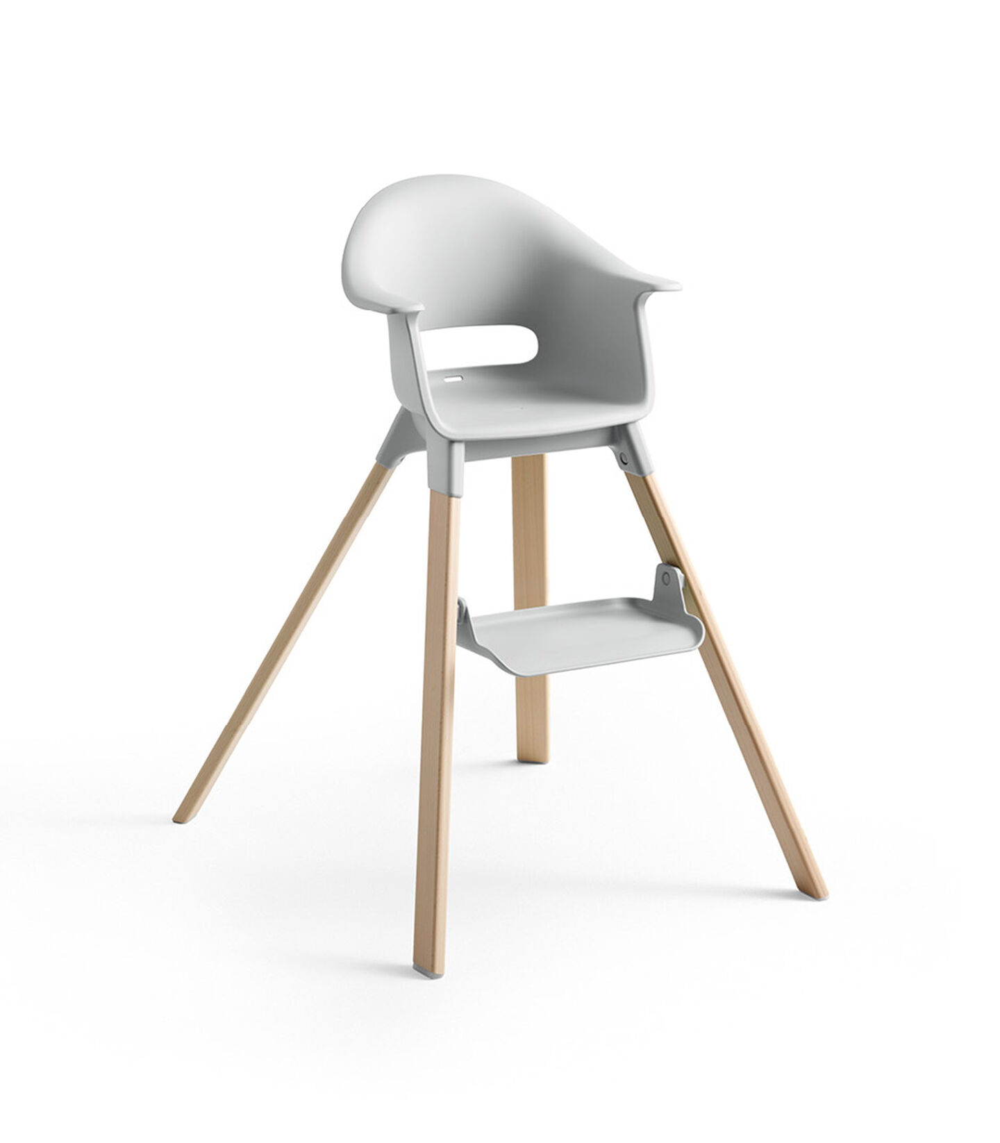Stokke® Clikk™ High Chair Natural and Cloud Grey. view 3
