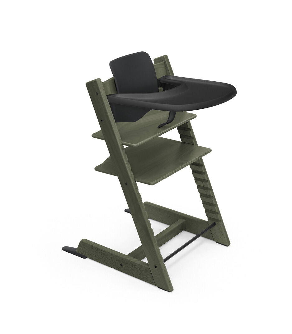 Tripp Trapp® high chair Marble Green Limited Edition, with Baby Set and Stokke® Tray, Black. galery image 9