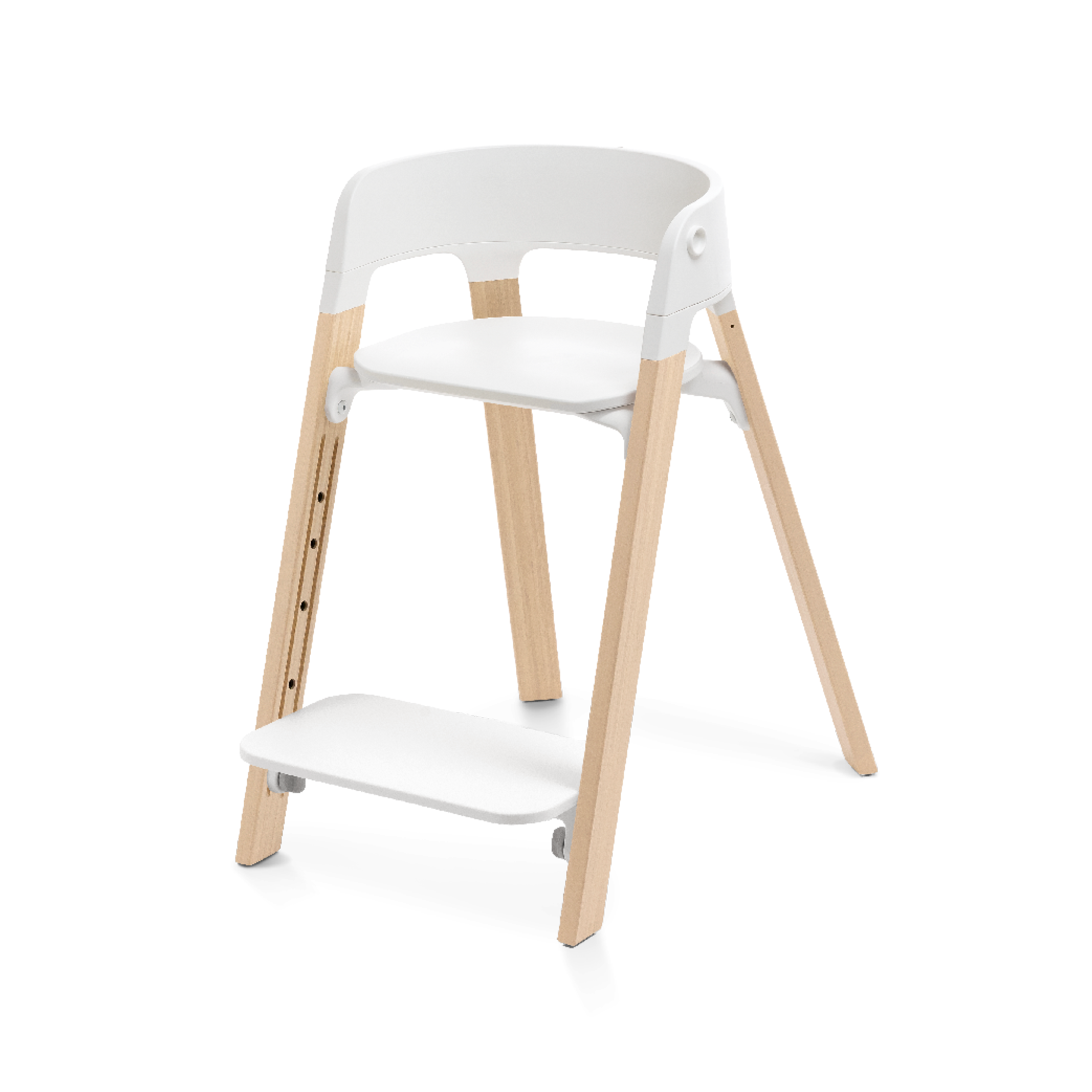 Steps™ High Chair, White/Natural, mainview galery image 12