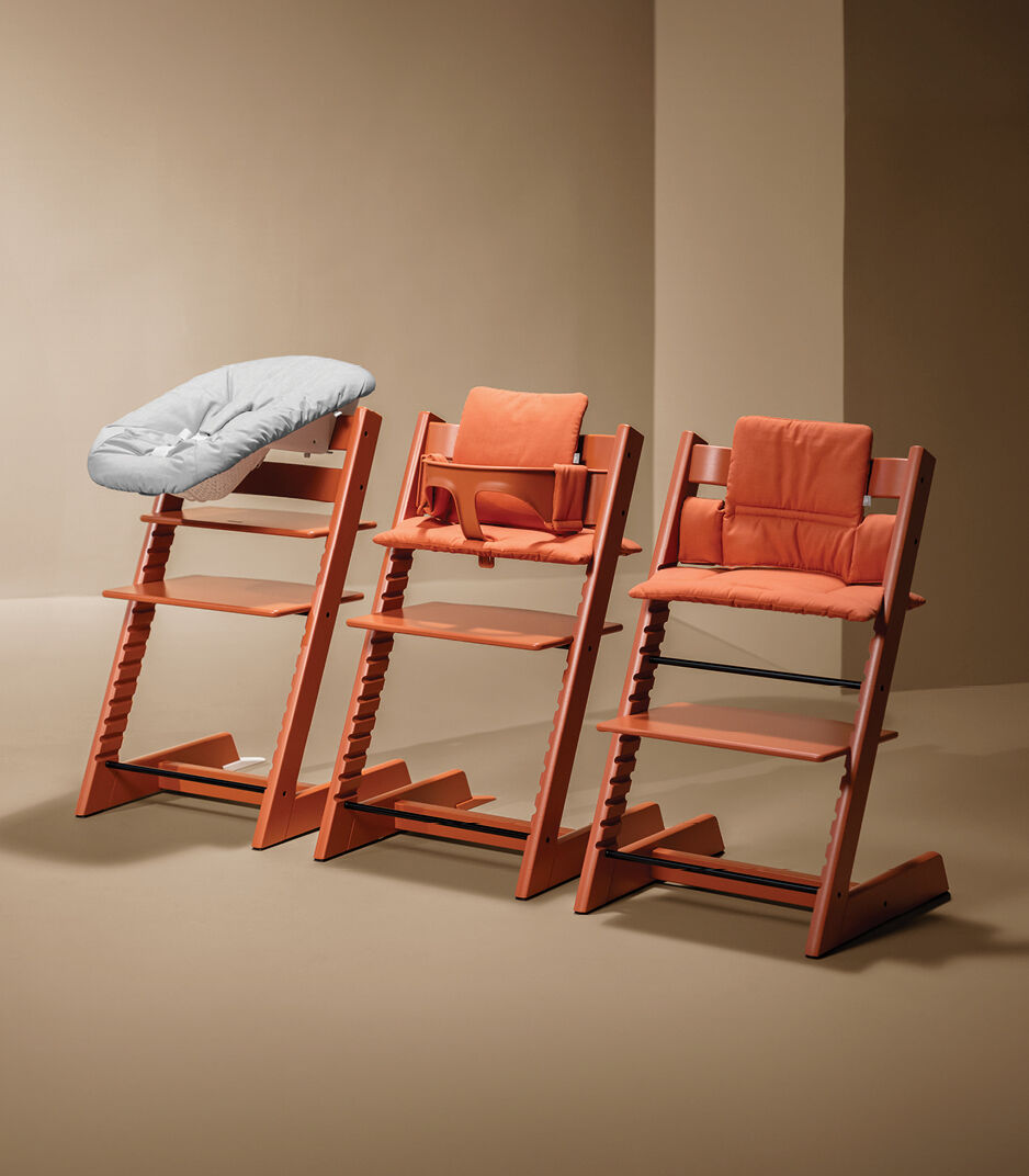 Tripp Trapp® Terracotta. Grow line. Newborn Set, Baby Set2, Classic Cushion Terracotta. galery image 6