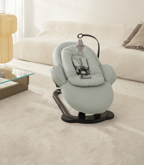 Stokke® Steps™ Bouncer Soft Sage / Black Chassis, Soft Sage / Black Chassis, mainview view 4