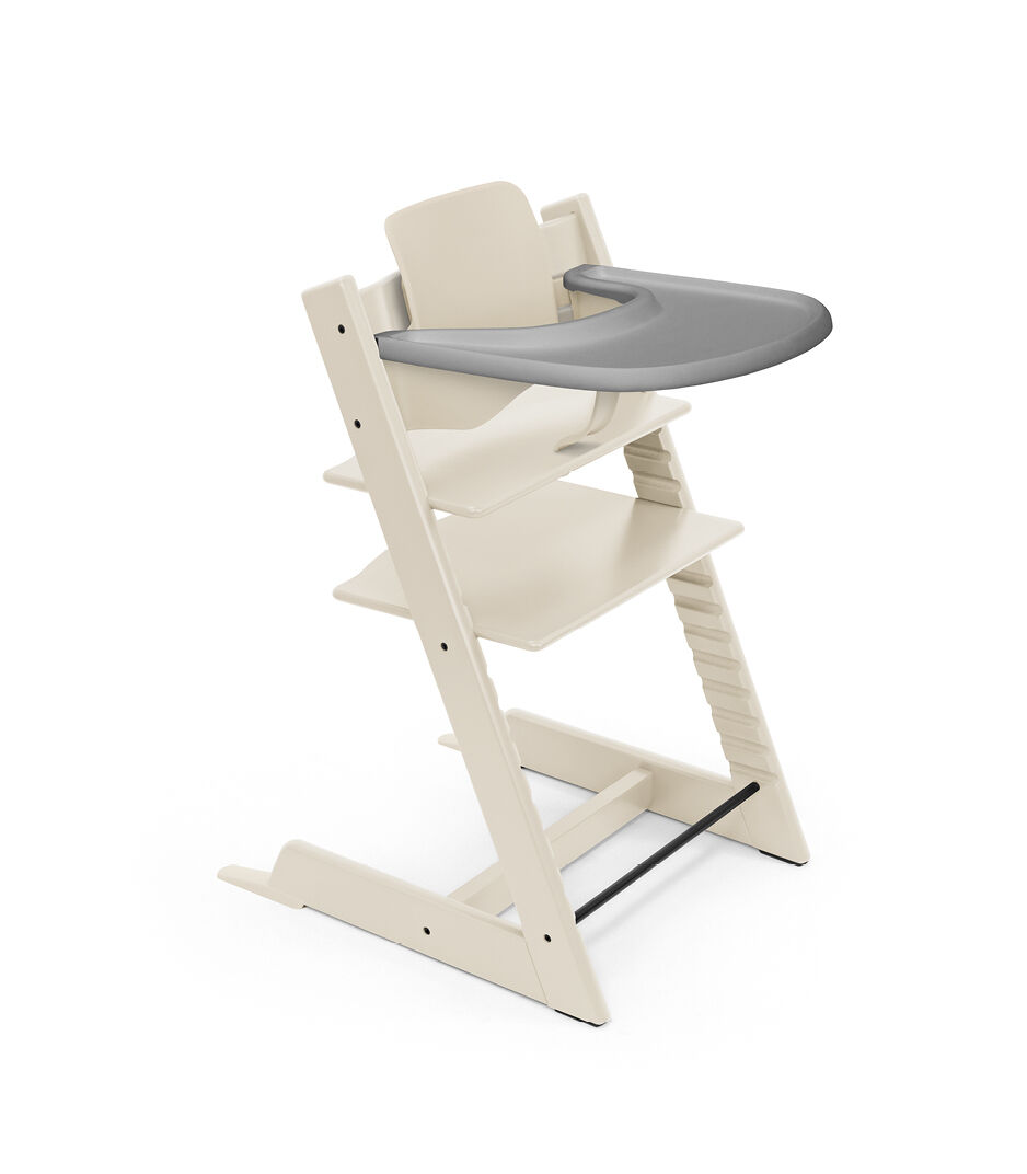 Tripp Trapp® high chair Vanilla White, with Baby Set. Stokke® Tray Storm Grey. galery image 43