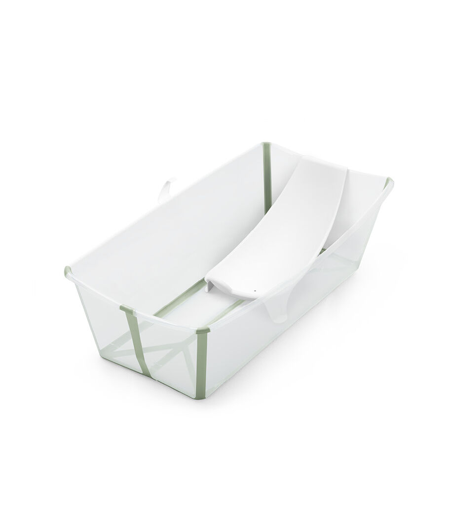 Stokke® Flexi Bath® X-Large Transparent Green with Newborn Insert. view 13