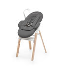 Stokke® Steps" Chair, Beech Natural, with Newborn Set Deep Grey. view 1