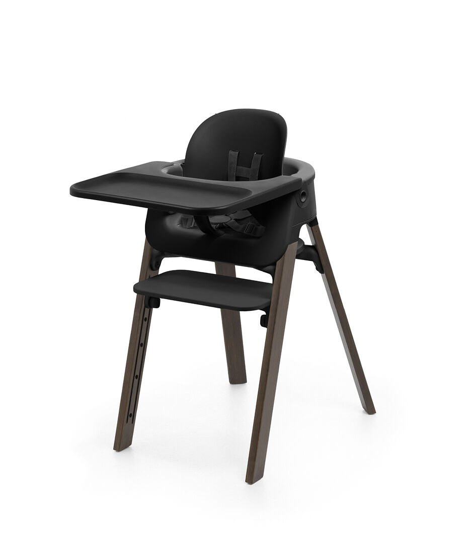 Stokke® Steps™ 高椅, Black / Warm Brown, mainview 圖庫圖像 1