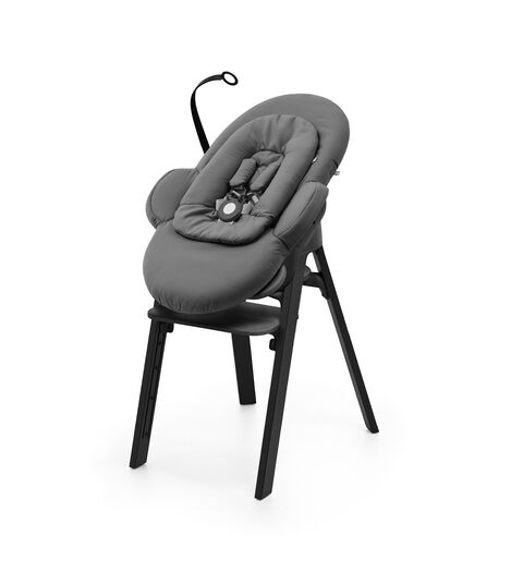 Stokke® Steps™ Wippe Herringbone Grey / Gestell in Black, Herringbone Grey / Gestell in Black, mainview view 6