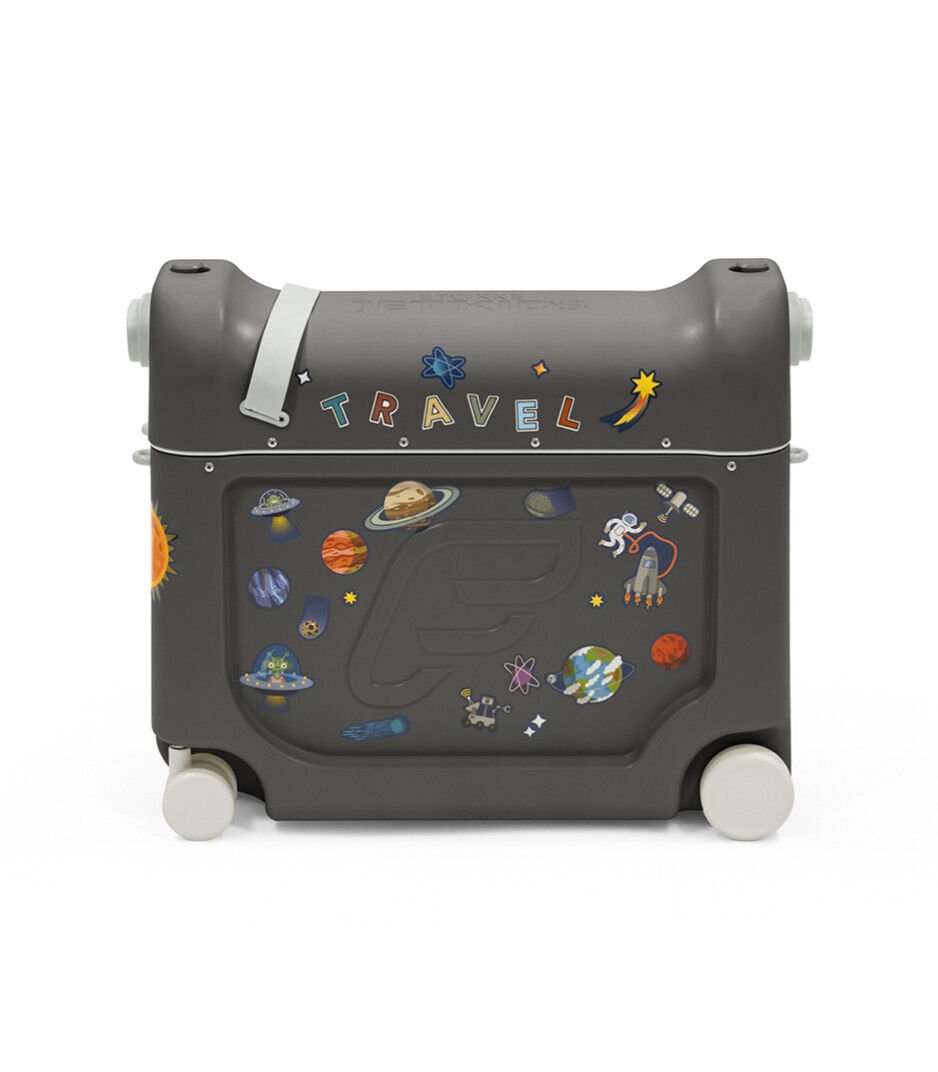 Stokke® JetKids™ BedBox™ V4. Midnight Grey with Sticker set "Star". galery image 2