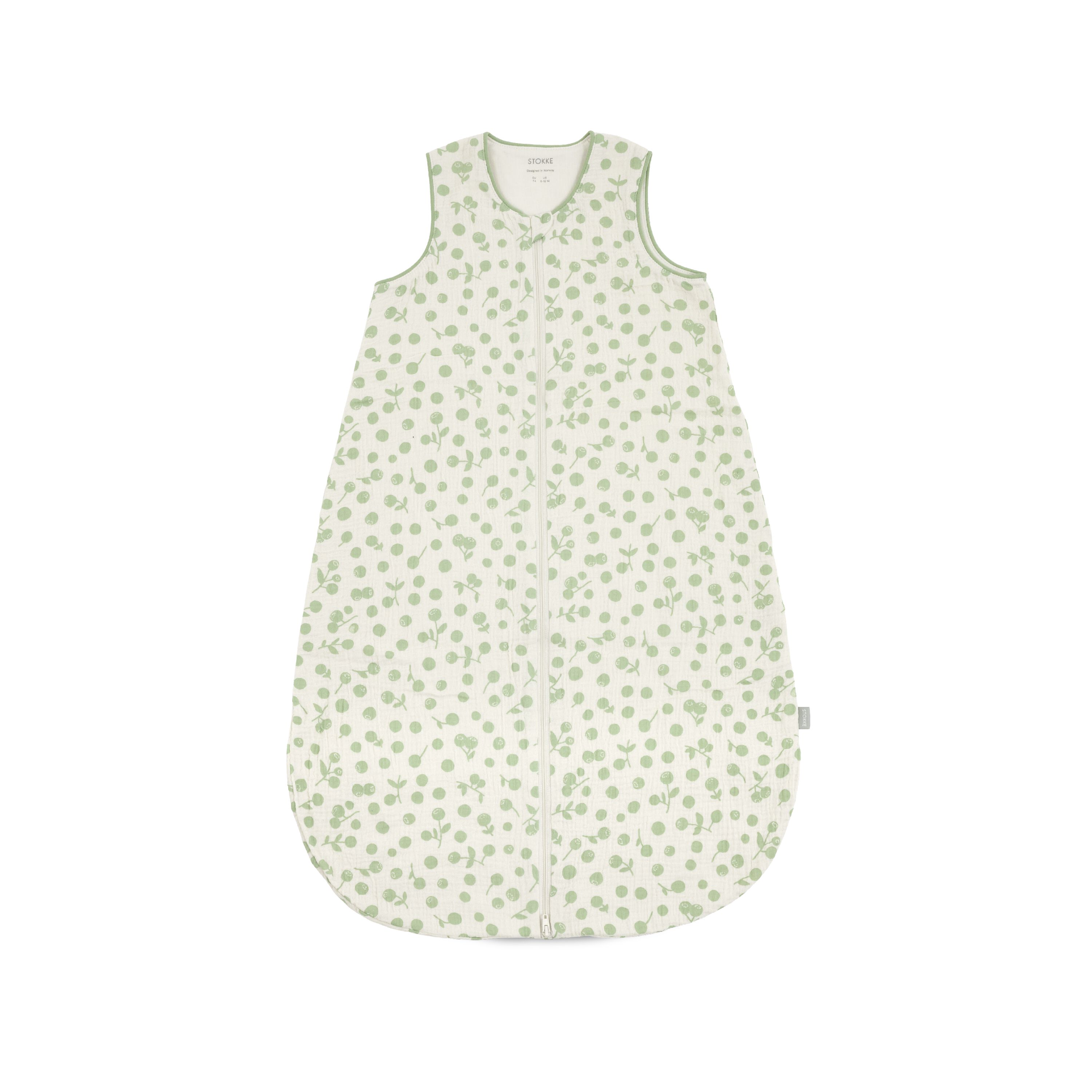 Stokke®-sovpåse sommar 6–12 m, Sage Green Berries, Sage Green Berries, mainview