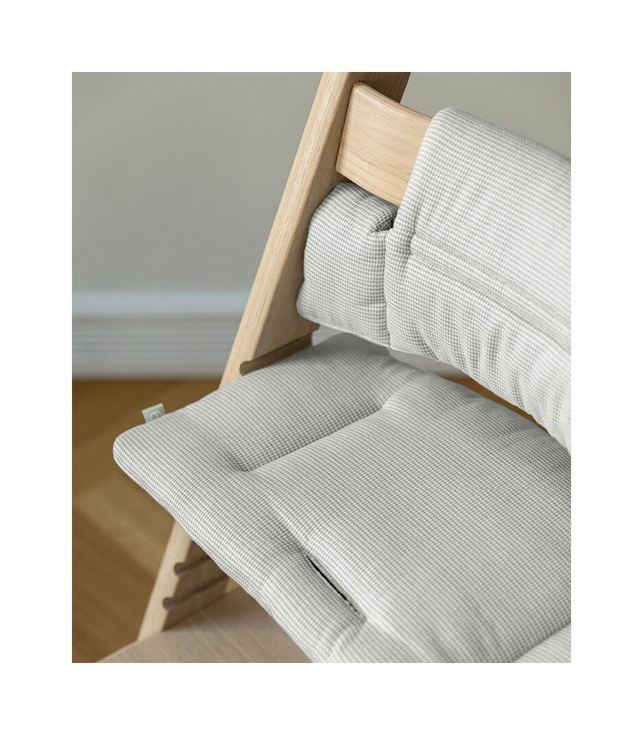 Tripp Trapp® Classic Cushion Nordic Grey on Oak Natural chair