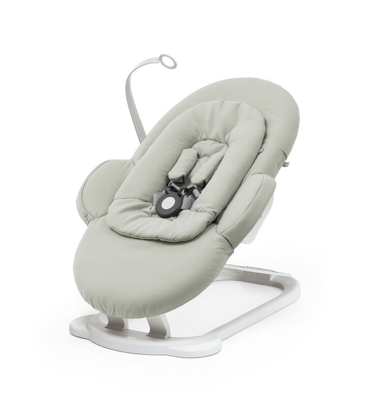 Hamaca Stokke® Steps™, Verde Claro/Chasis Blanco, mainview view 1