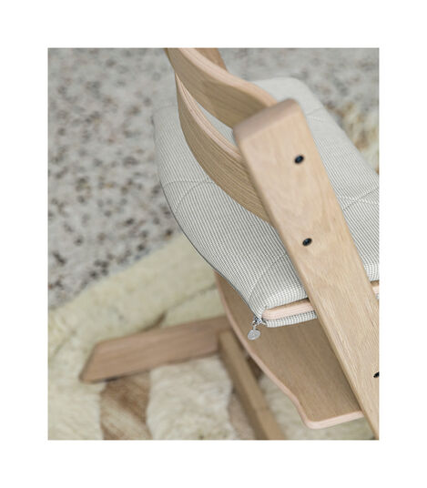 Tripp Trapp® Junior Cushion Nordic Grey on Oak Natural Chair. view 5