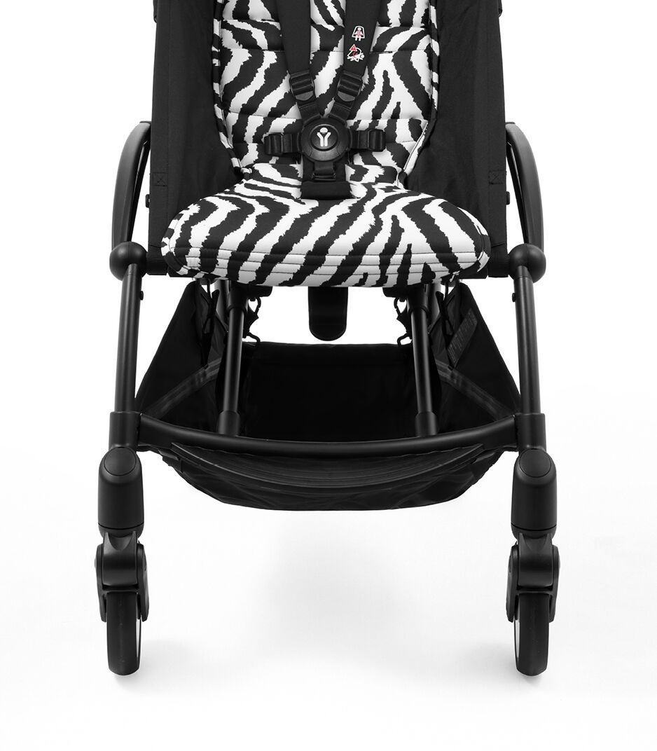 Stokke® YOYO³ stroller from 6 months, Zebra with Black Frame, mainview galery image 14
