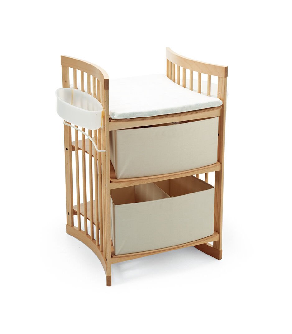 baby cot and changing unit