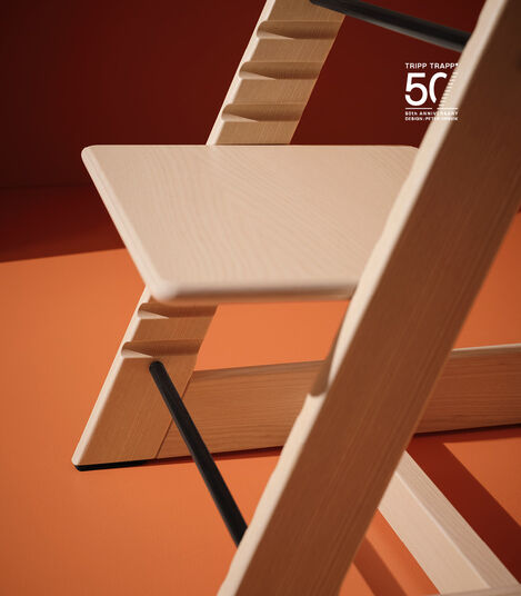Tripp Trapp® Sedia 50° anniversario Ash Natural White, Frassino chiaro, mainview view 4