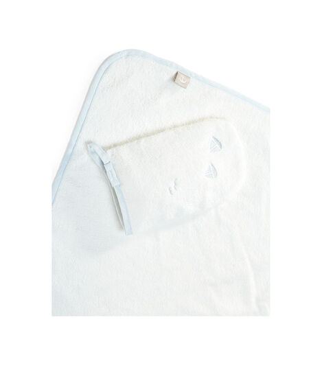Stokke® Hooded Towel Blue Sea. view 2