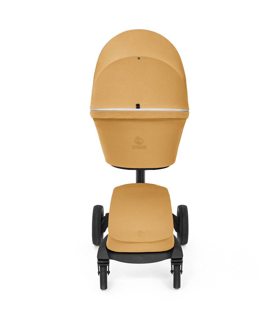 Stokke® Xplory® X Golden Yellow Stroller with Seat.