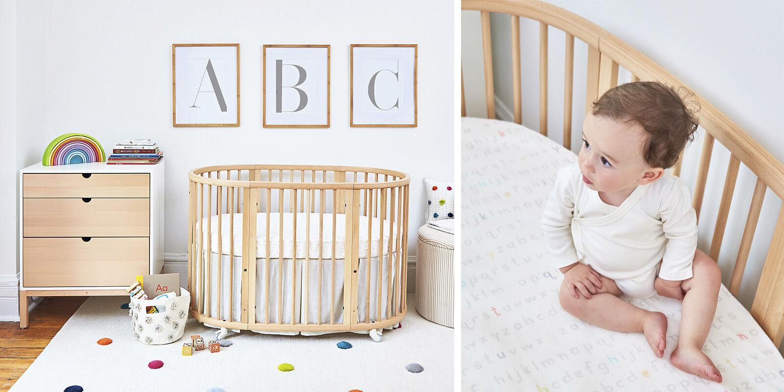 stokke oval crib sheets