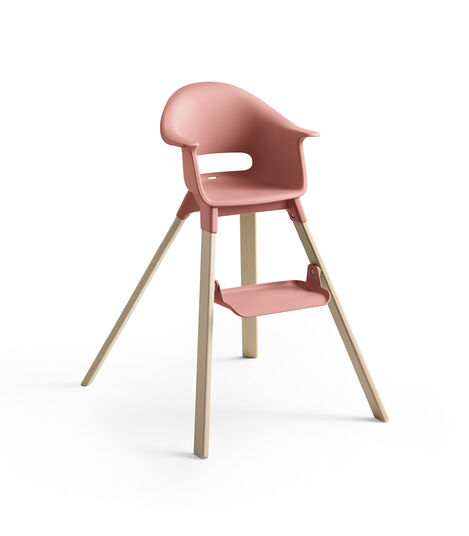 Stokke® Clikk™ High Chair Soft Pink, Sunny Coral, mainview view 3