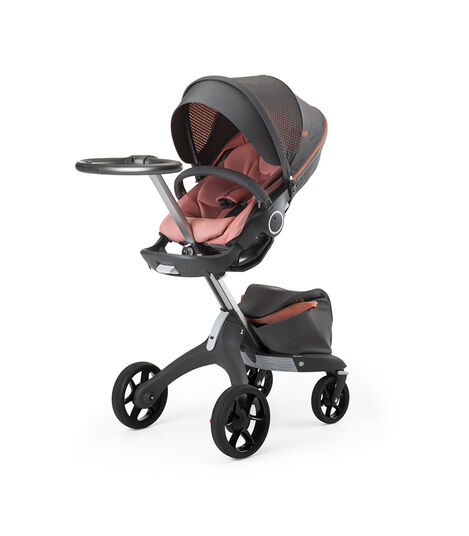 Stokke® Xplory® Silver Chassis and Seat. Athleisure Coral. view 5