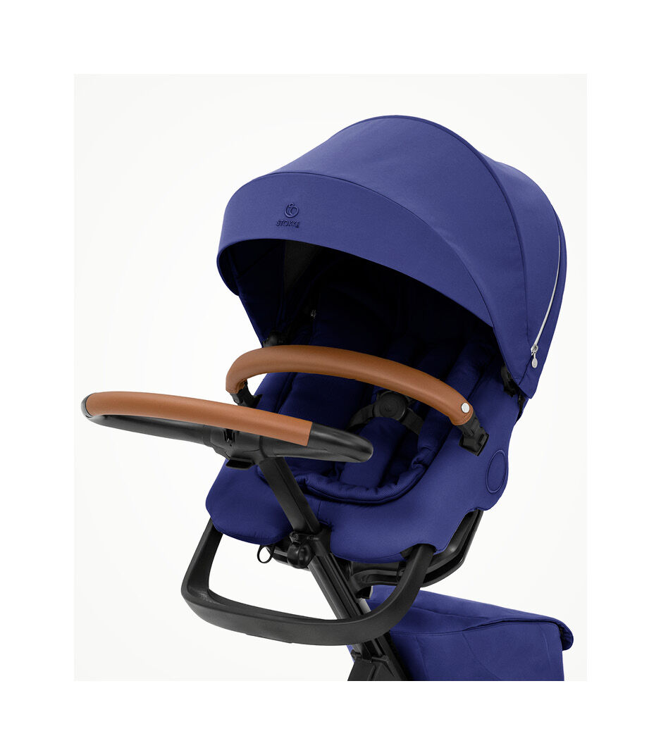 Stokke® Xplory® X Royal Blue Stroller with Seat.