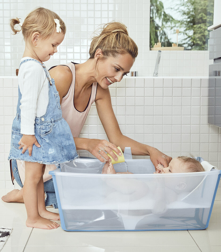 Stokke® FlexiBath® Ocean Blue, with Newborn Support.  galery image 11