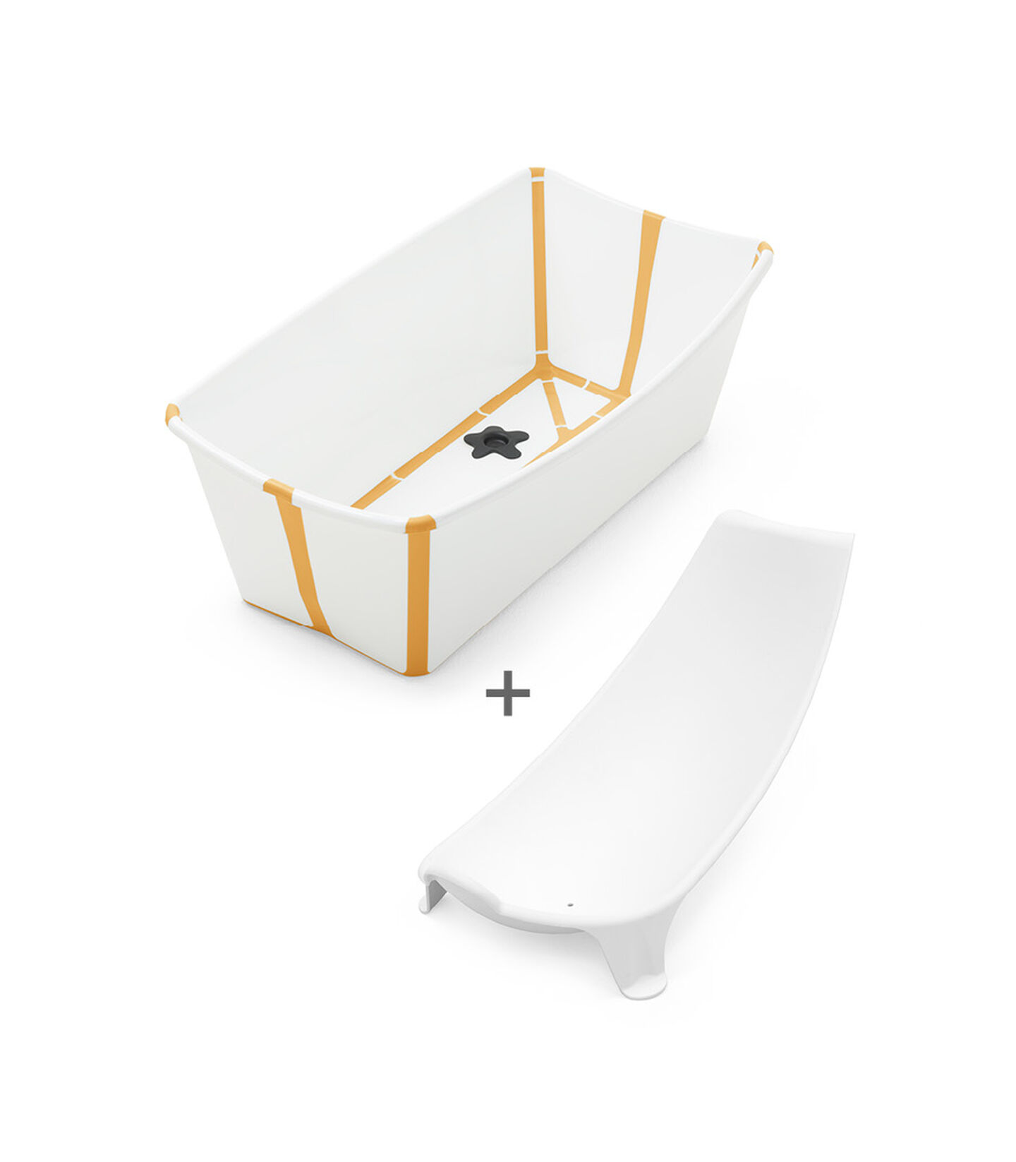 Stokke® Flexi Bath® Bundle - Bath Tub and Newborn Support, White Yellow. view 3