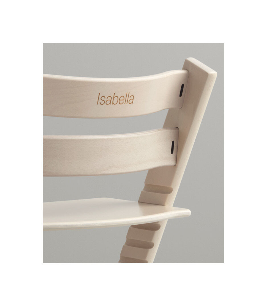 Tripp Trapp® Chair with engraving. Whitewash.