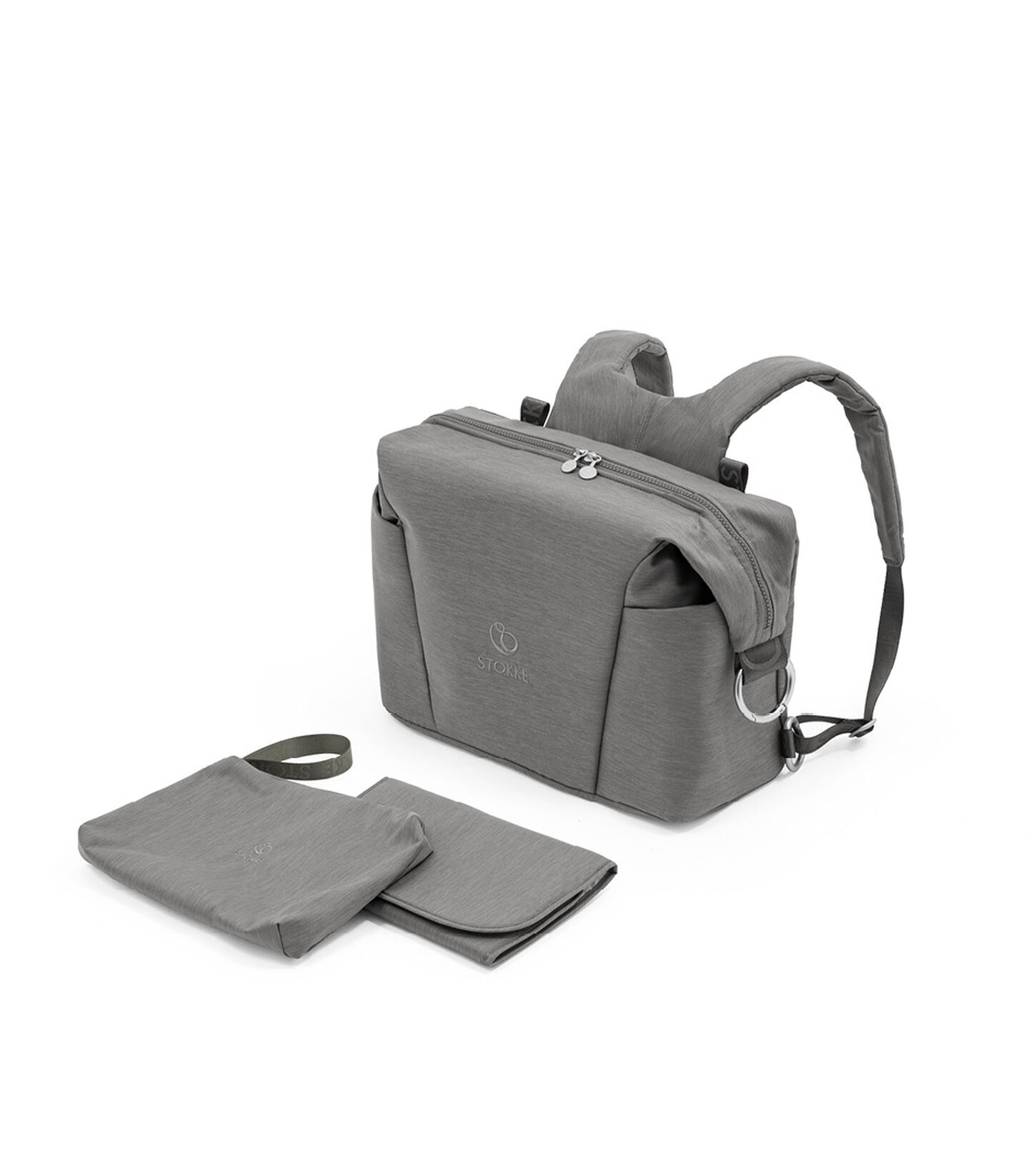 Stokke® Xplory® X Changing Bag Modern Grey. What's Included. Accessories.   view 3