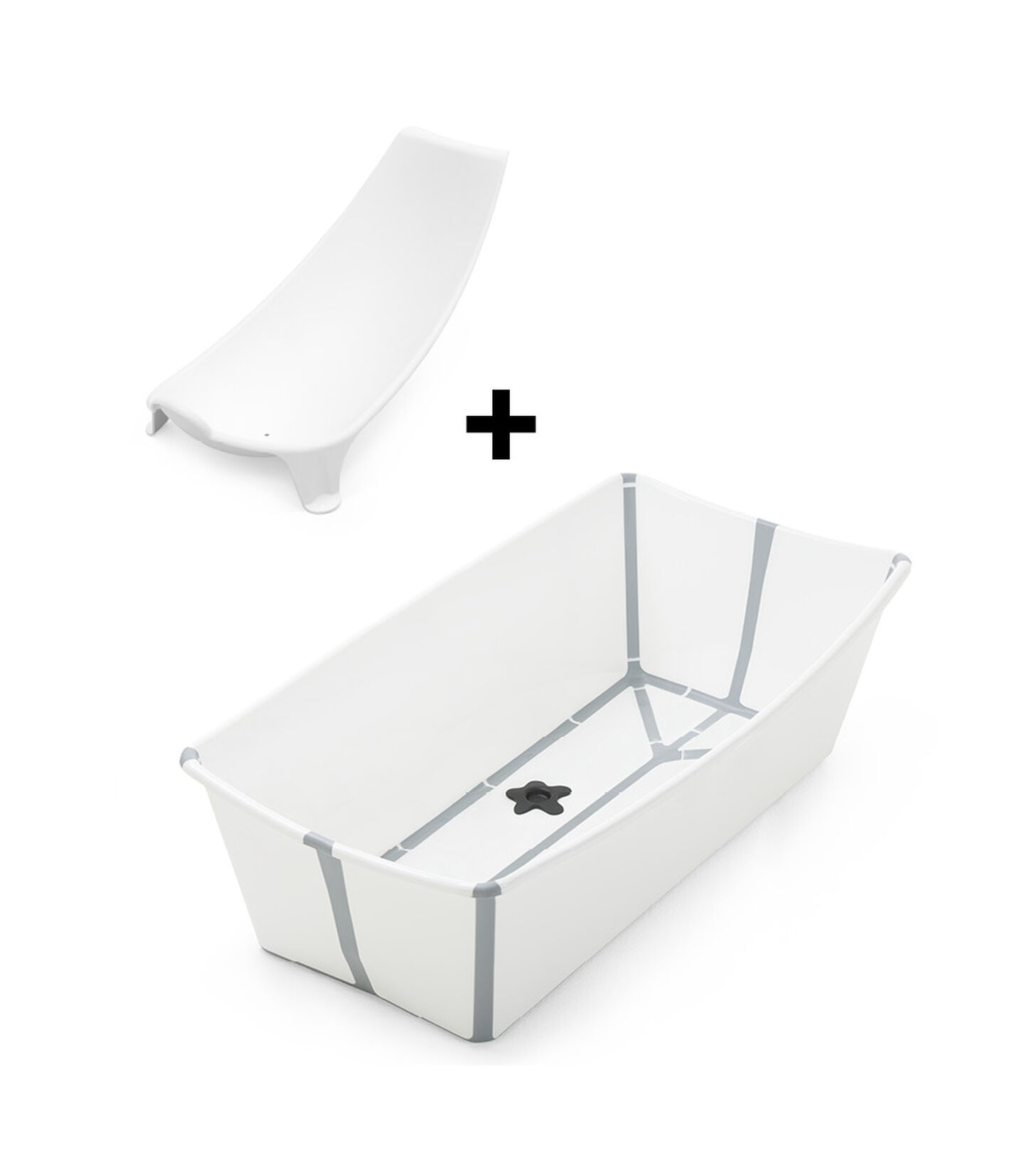 Stokke® Flexi Bath® X-Large White with Newborn Insert. Bundle. view 3