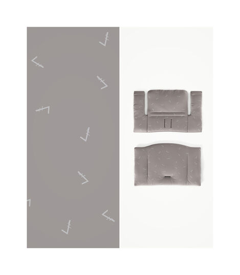 Tripp Trapp® HC Cpl White w Icon Grey Cushion & Tray, White, Icon Grey Cushion + Tray, mainview view 3