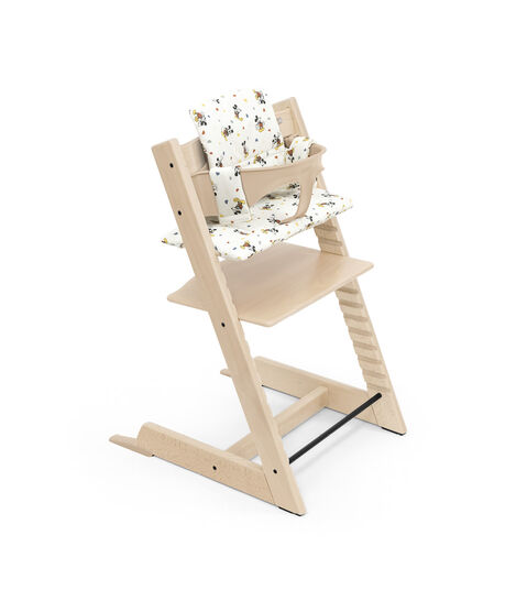 Tripp Trapp® chair Natural, with Baby Set and Classic Cushion Disney Mickey Celebration. view 5