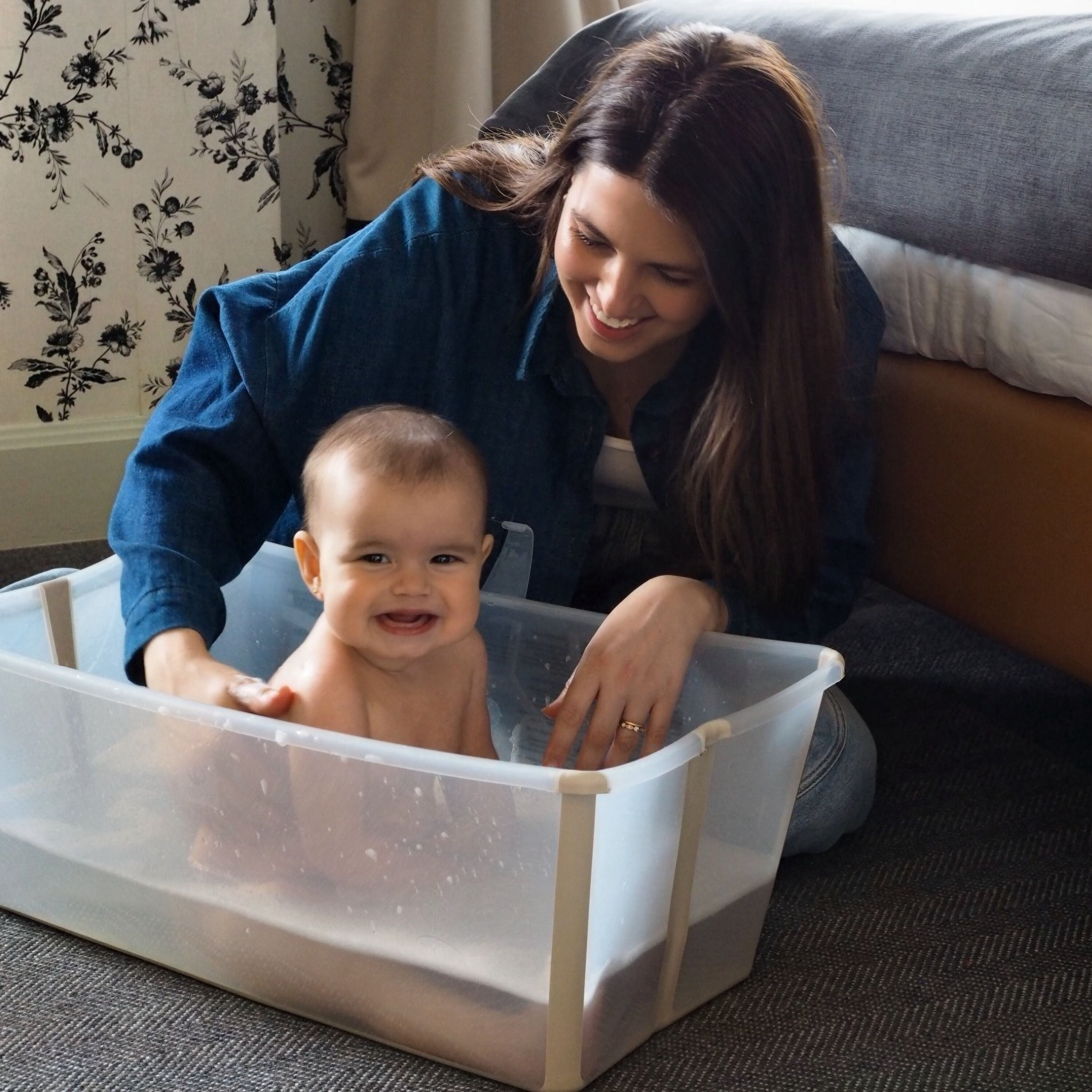 Stokke® Flexi Bath® - 折叠式浴盆, 白色, mainview 图库图像 2