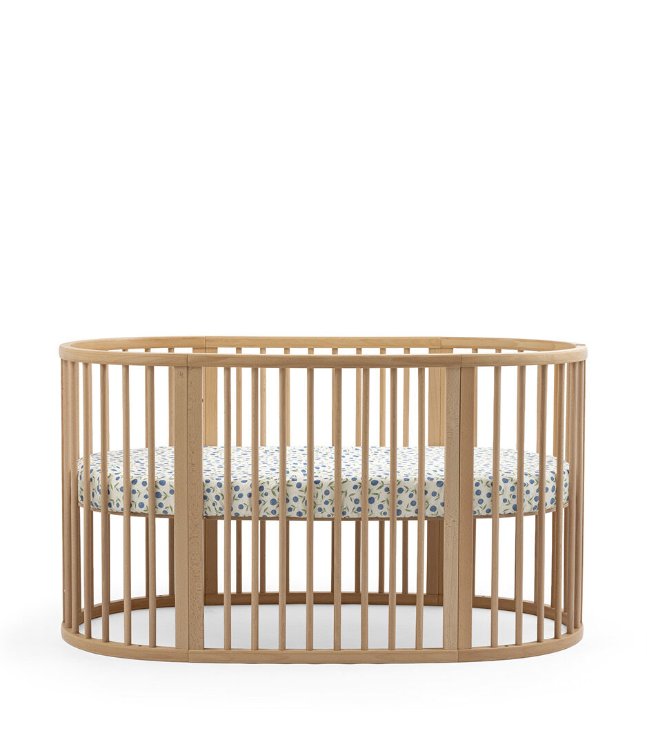 Spannbettlaken für Stokke® Sleepi™ Bett, Nordic Blueberries, mainview Galeriebild 3