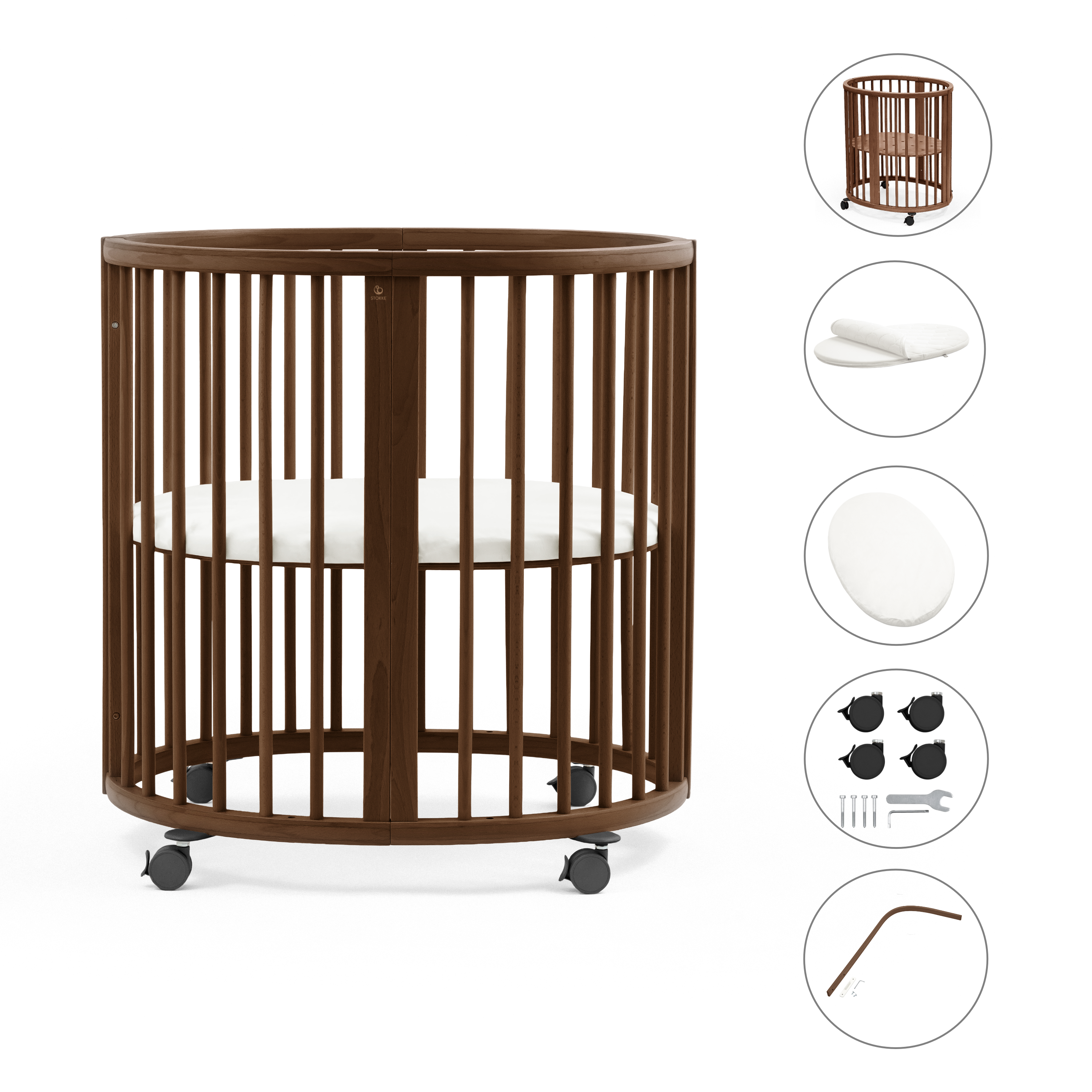 ストッケベッド Stokke Sleepi&Junior/WalnutBrown Stokke® Sleepi