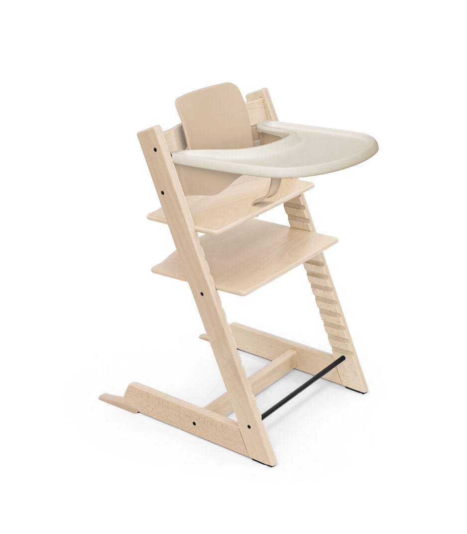 Tripp Trapp® high chair Natural, with Baby Set. Stokke® Tray Vanilla White. galery image 38