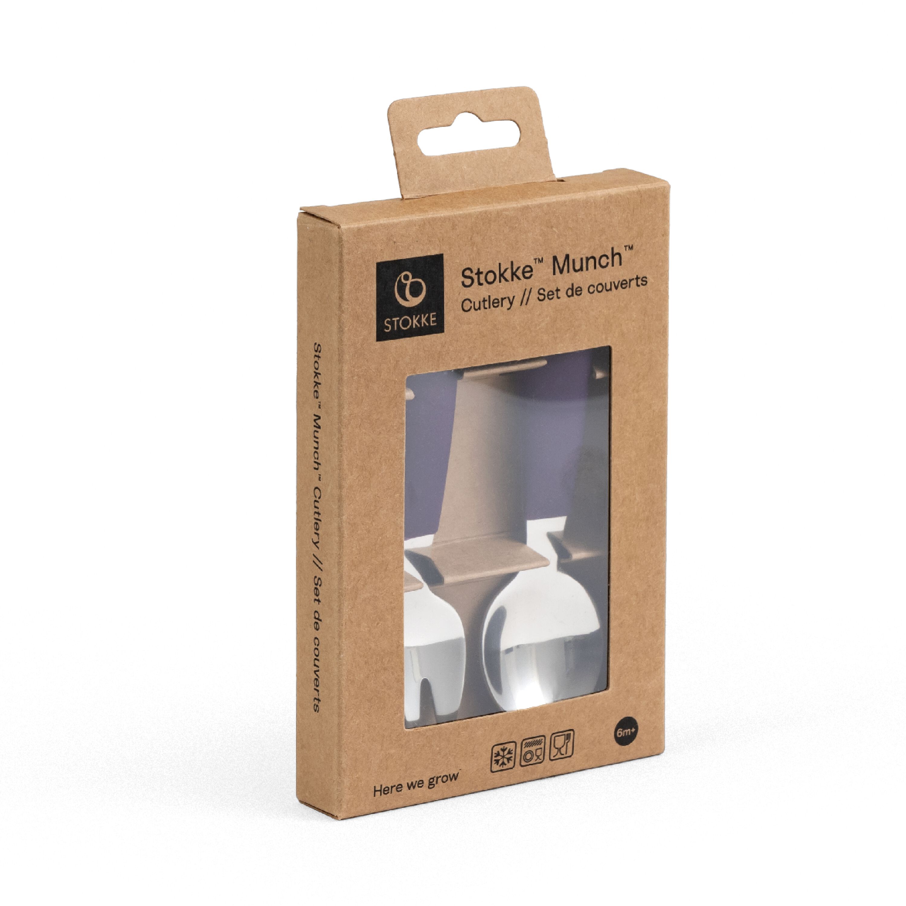 Stokke® Munch™ Cutlery, Purple, mainview