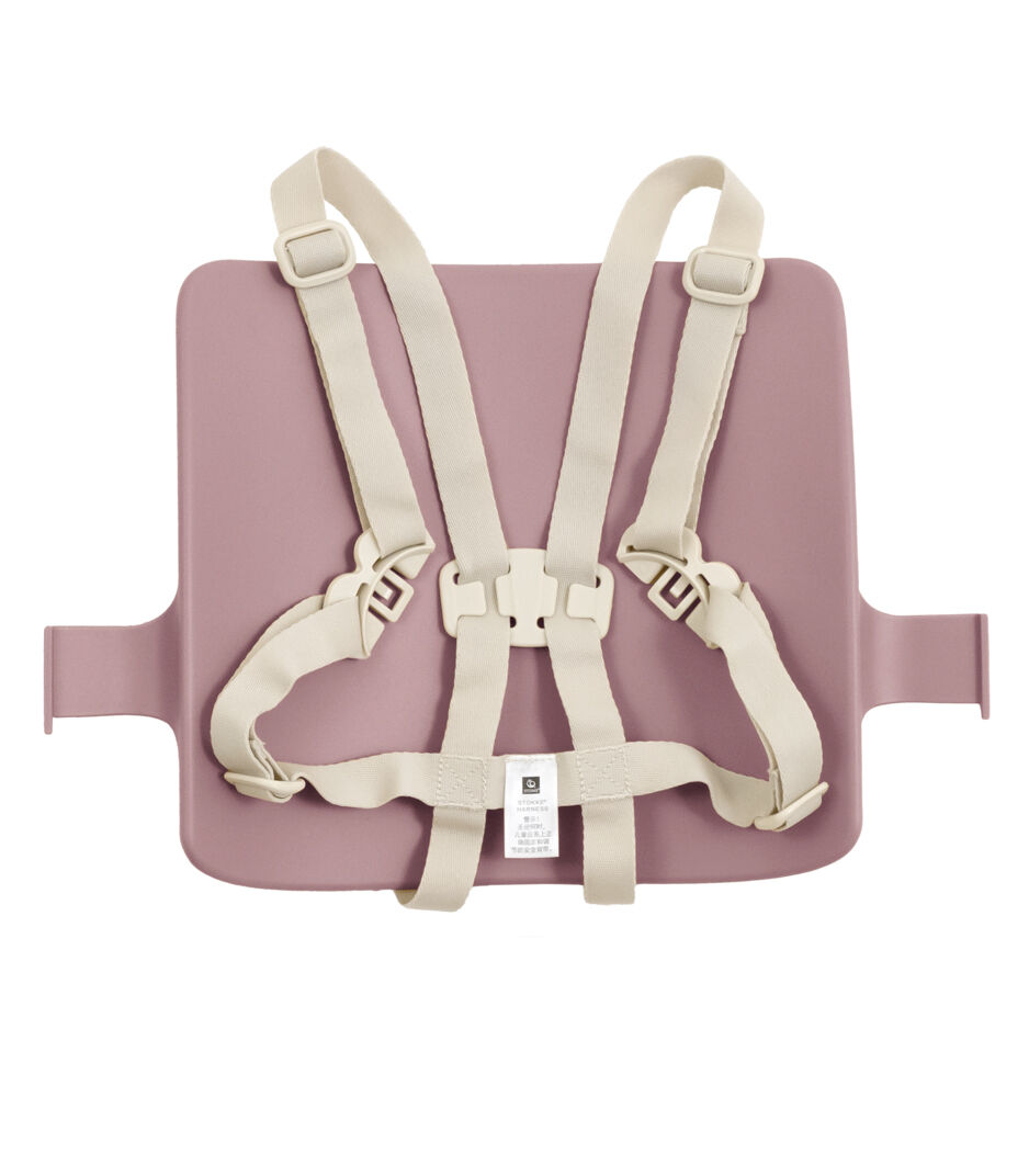 Tripp Trapp® Baby Set2 back rest, Heather Mauve. US variant with Stokke Harness, Beige.