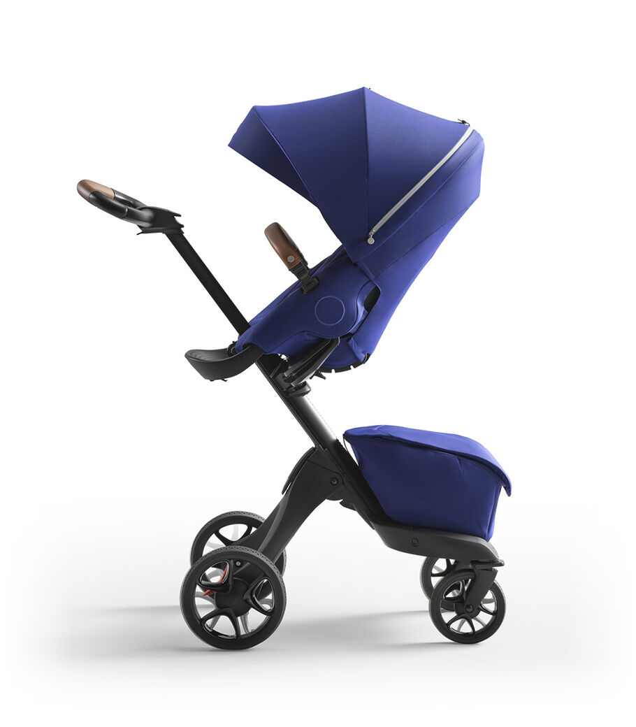 Stokke® Xplory® X Royal Blue Stroller with Seat Parent Facing view 6