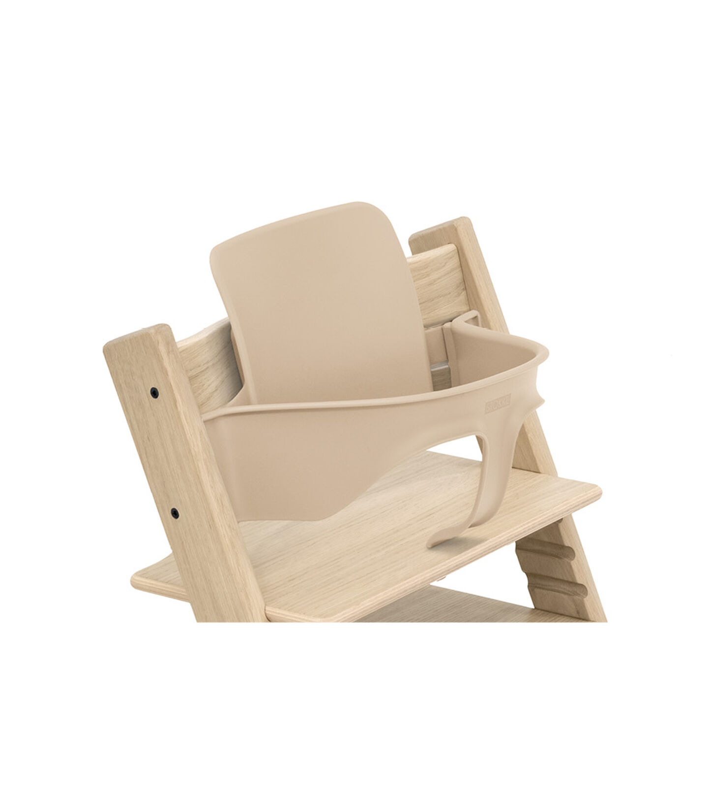 Tripp Trapp® chair Oak Natural, with Baby Set. Close-up. view 3