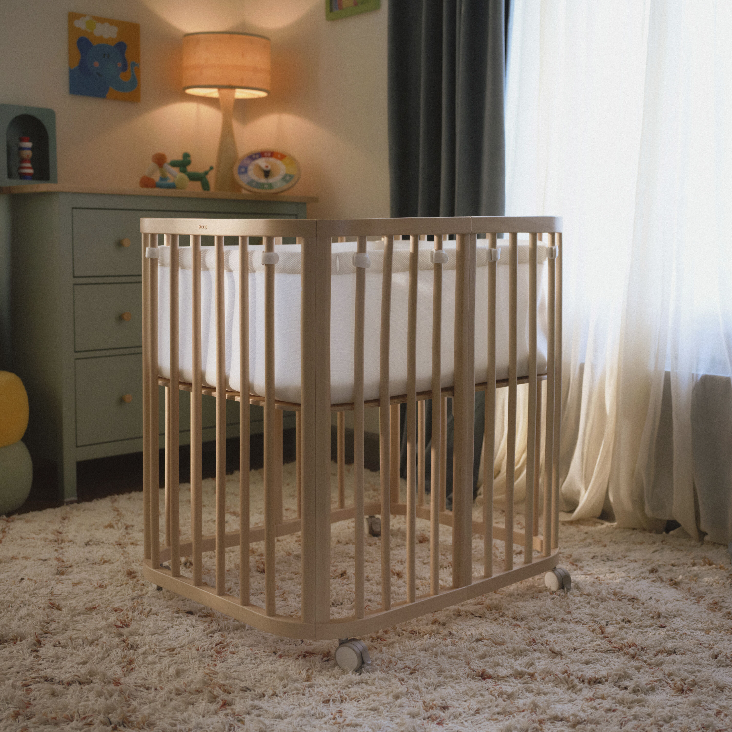 Stokke® Nighti™ Mini Meshliner, White, mainview galery image 2