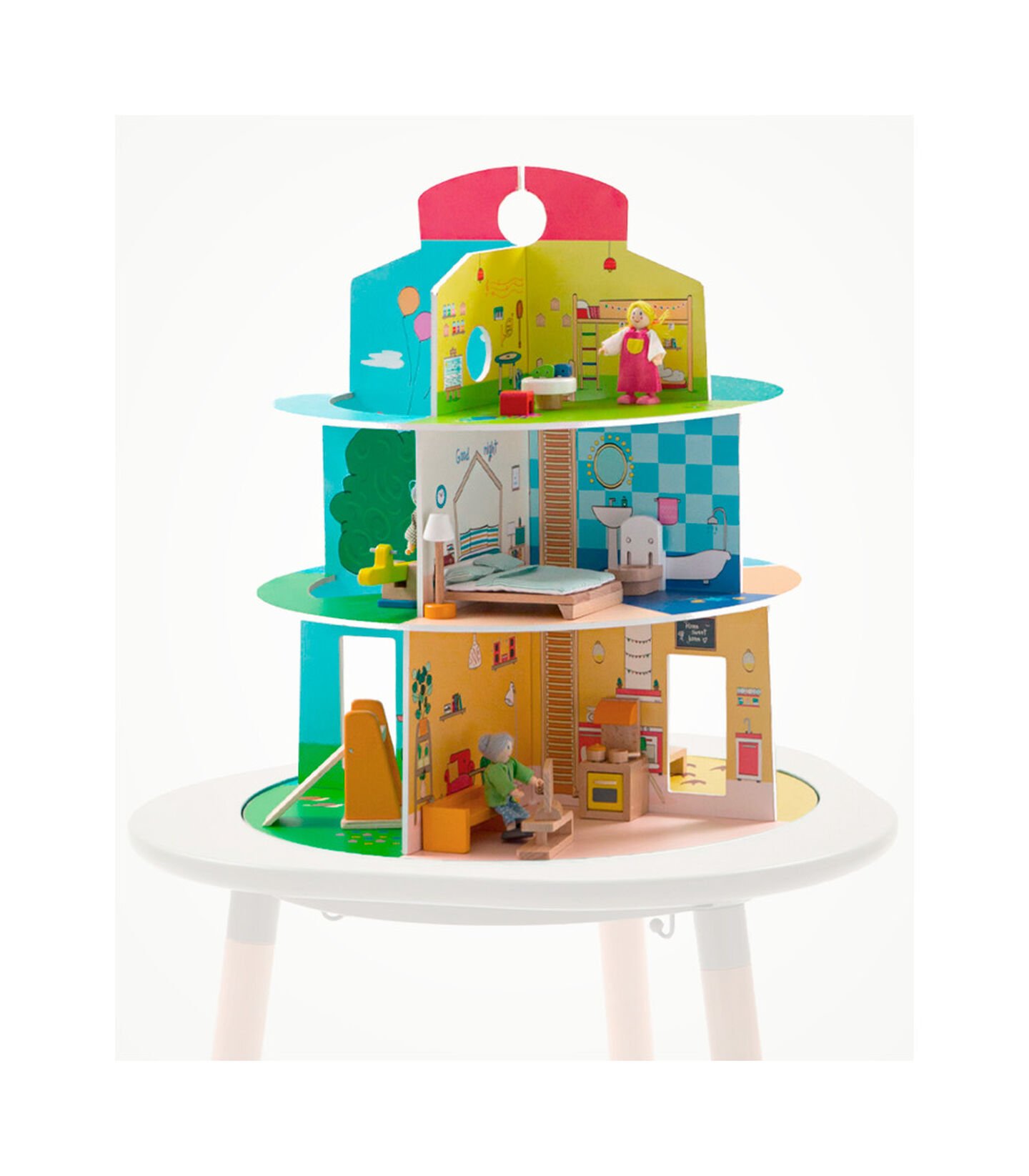 Stokke® MuTable™ Scenarios, Doll's Wooden Playhouse, mainview view 2